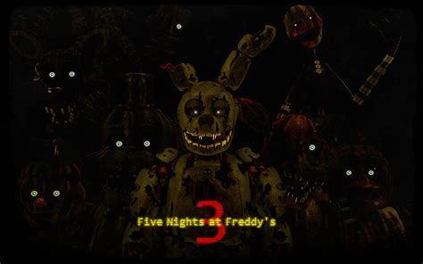 fnaf 3 animatronics v1 by Rustytrap2014 on DeviantArt 