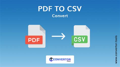 How To Convert Pdf To Csv Free