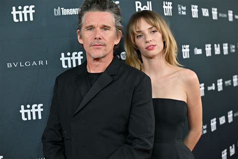 Look: Ethan Hawke, daughter Maya Hawke attend 'Wildcat' premiere - UPI.com