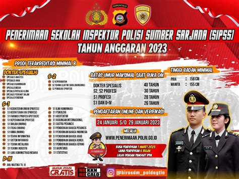 KABID HUMAS POLRI KEMBALI BUKA PENDAFTARAN SEKOLAH INSPEKTUR POLISI