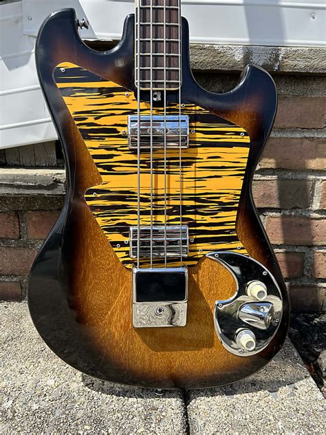 Audition Teisco Short Scale Bass 1960s Sunburst Reverb