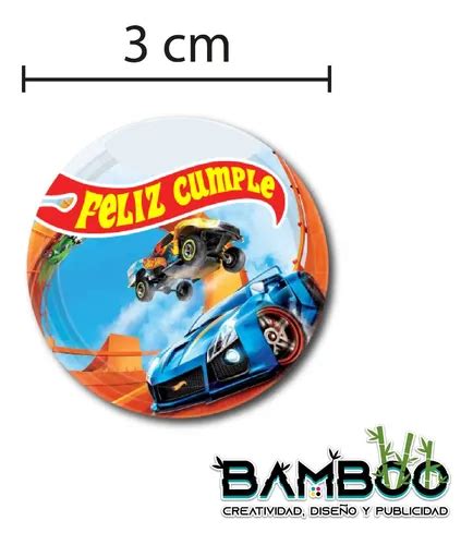 Etiquetas Hot Wheels Personalizadas Fiesta X Piezas Meses Sin Inter S