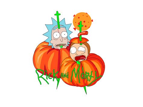 Halloween Rick and Morty by Sasha on Dribbble