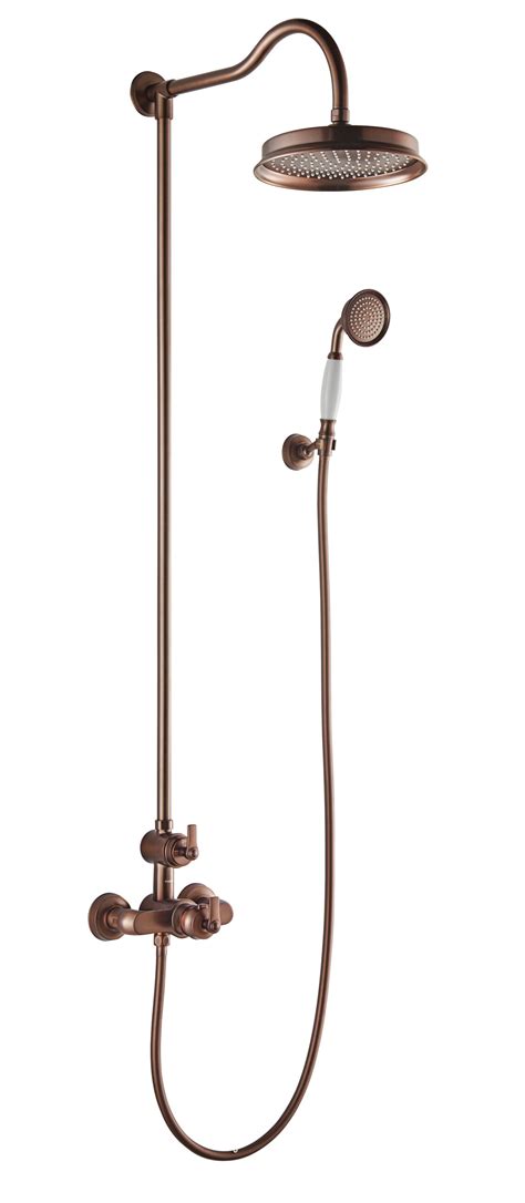 LIBERTY exposed thermostatic shower column with shower set - Oil Rubbed ...