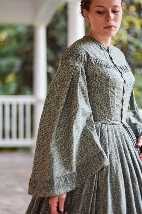 Civil War Day Dress Reenactment Clothing Victorian Dickens Etsy