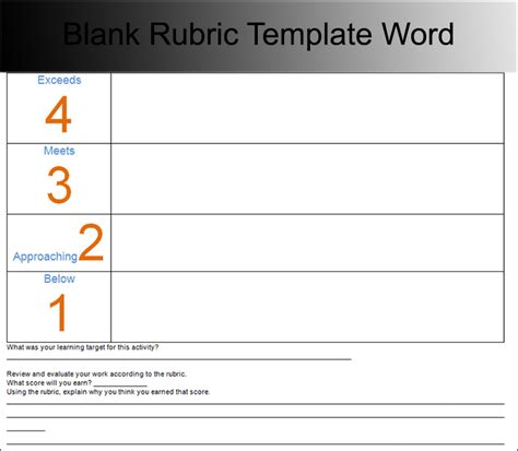 7 Rubric Templates Free Pdf Word Excel Formats