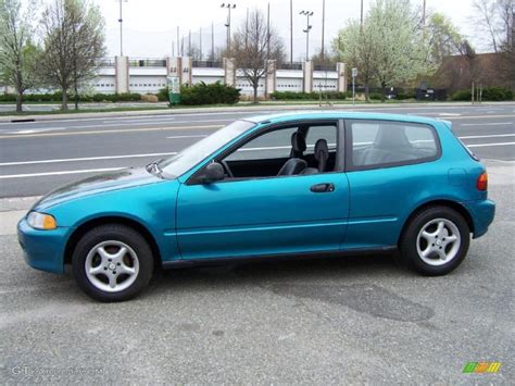 Tahitian Green Pearl 1992 Honda Civic Vx Hatchback Exterior Photo