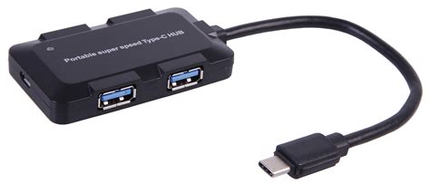 C TC 2IN1 USB3HUB Dynamode 2 In 1 USB C 4 Port USB 3 0 Hub CPC