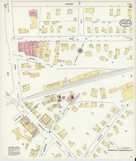 Image 5 Of Sanborn Fire Insurance Map From Franklin Norfolk County Massachusetts Library Of