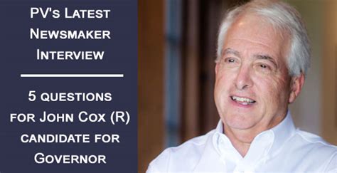 5 Questions For John Cox R Candidate For Ca Governor Political Vanguard