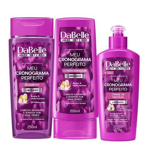 Kit Dabelle Hair Intense Meu Cronograma Perfeito Trio Produtos