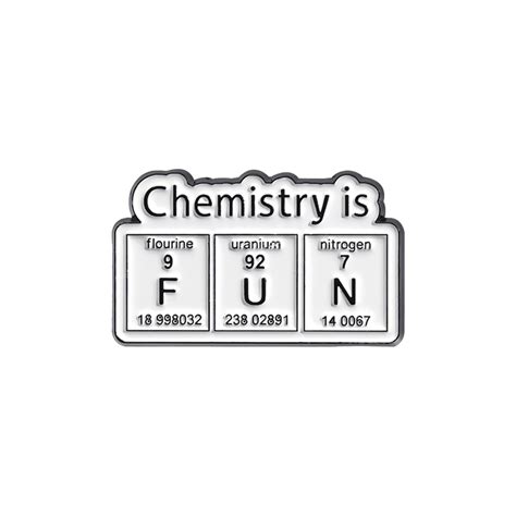 100 Styles Academic Chemistry Enamel Pins Chemical Test Tube Molecule