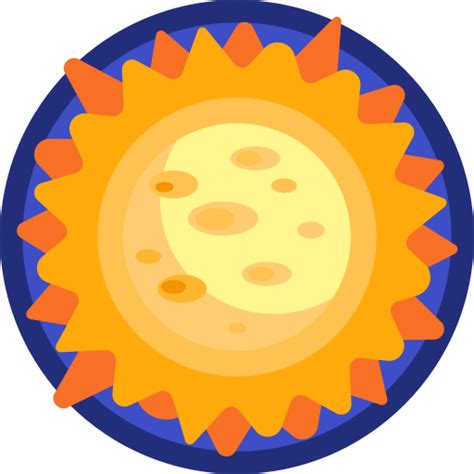 sun detailed flat circular flat icon