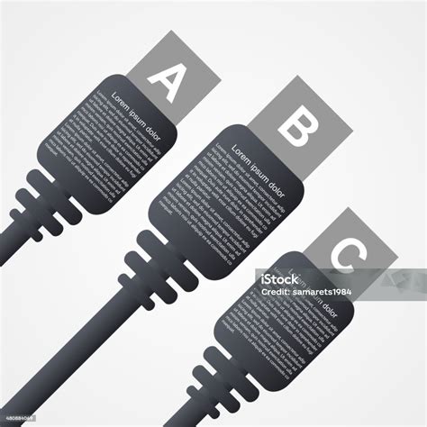 modern technology options infographic stock illustration