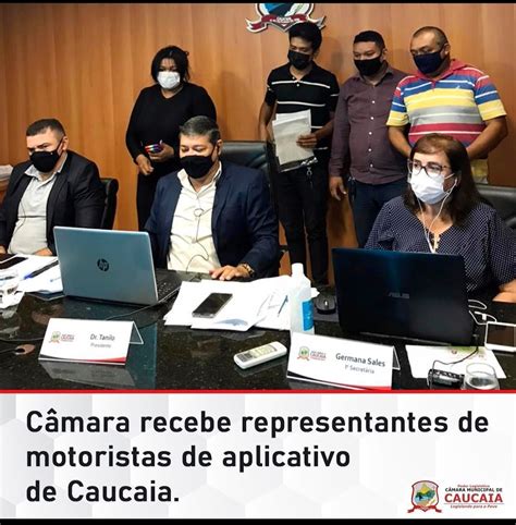 C Mara Recebe Representantes De Motoristas De Aplicativo De Caucaia