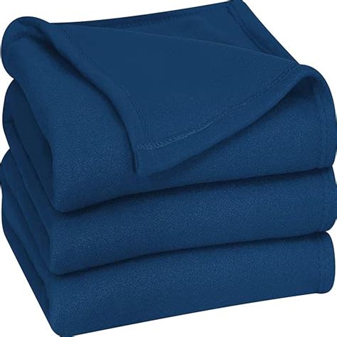 Amazon Utopia Bedding Fleece Blanket Twin Size Navy Soft Warm Bed