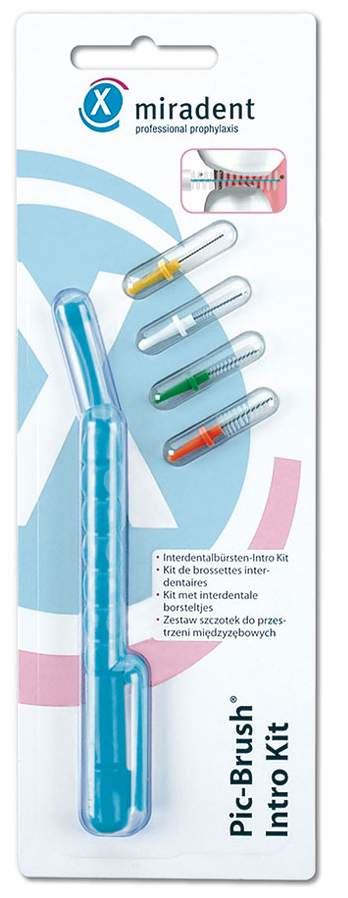 Miradent Pic Brush Interdentalb Rsten Set Blau Transparent Kit Kaufe