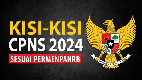 KISI KISI SOAL CPNS 2024 I TWK TKP TIU CPNS YouTube