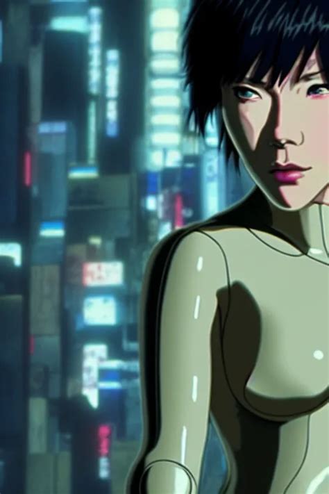 Film Still From Ghost In The Shell Style Of Yoshii Stable Diffusion