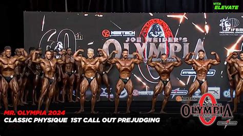 Mr Olympia Classic Physique Prejudging First Callout