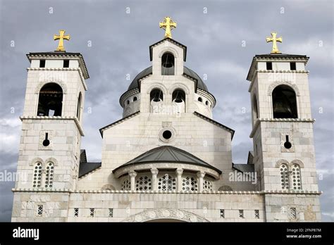 Resurrection orthodox cathedral, Podgorica, Montenegro Stock Photo - Alamy