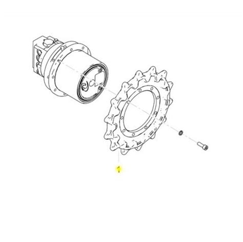 Yanmar Genuine Sprocket Sv Machine Serve