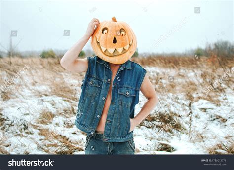 Man Denim Jacket Over His Naked Stock Photo Shutterstock