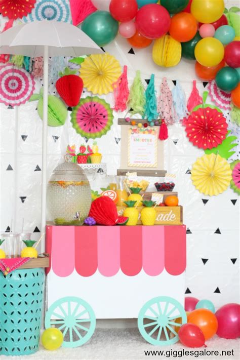 Summer Fruit-Themed Birthday Party - Giggles Galore