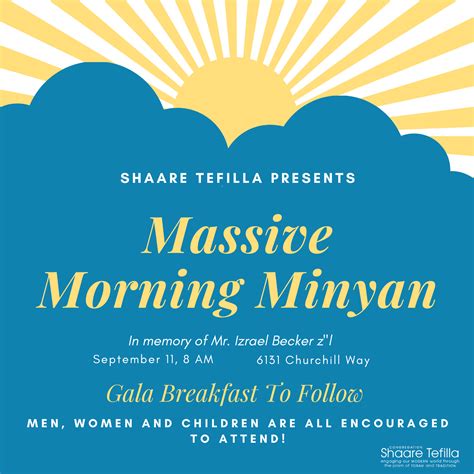 Massive Morning MInyan – 9/11 at Shaare Tefilla – DOJLife.com