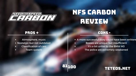 #RetroReview - Need For Speed: Carbon - Beautiful unknown... - TeTeOS.Net