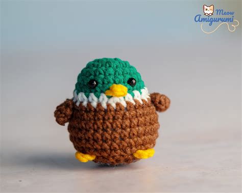 How To Crochet Baby Mallard Duck Amigurumi Duck Free Pattern Meow