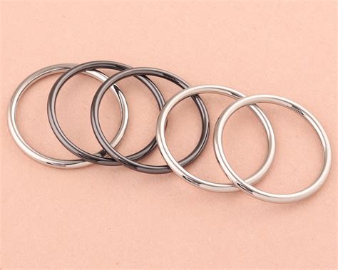 Mm Metal O Rings Welded Metal Loops Gunmetal Round Formed Etsy