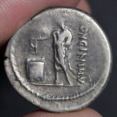 Ballot Voting Coin Ancient Roman Republic Silver Denarius 63BC Cassius