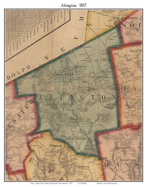 Old Maps Of Plymouth County MA