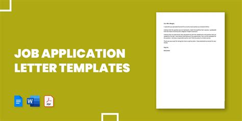 33 Job Application Letter Templates In Word Job Application Letter In English Doc Essential