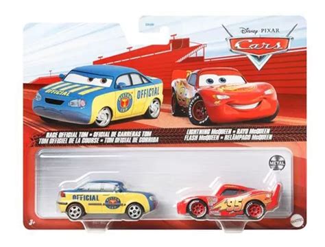 Mattel Disney Pixar Cars Pack Rayo Mcqueen Y Oficial Cuotas