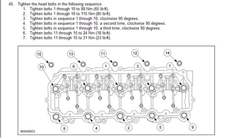 Ford 67 Powerstroke Turbo Bolt Torque Specs