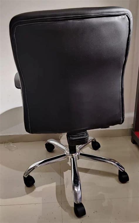 Rexine Medium Back Office Executive Chair Black Base At Rs In