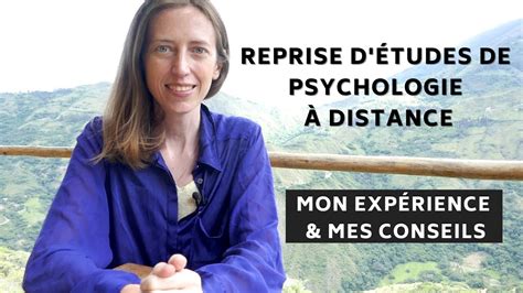 Mes Conseils Pour Reprendre Ses Tudes De Psychologie Distance Youtube