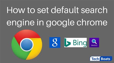 Google Chrome Change Default Search Engine