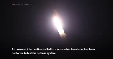 Us Military Test Launches Unarmed Intercontinental Ballistic Missile