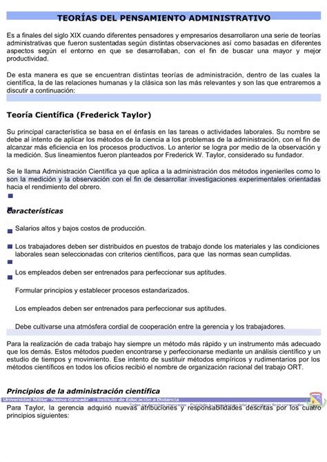 PDF Teorías del pensamiento administrativo DOKUMEN TIPS