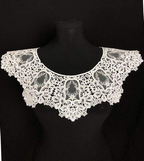 Lace Collar White Collar Etsy