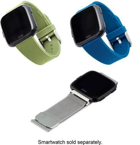 Withit Band Kit For Fitbit Versa Versa Lite And Versa Pack Silver