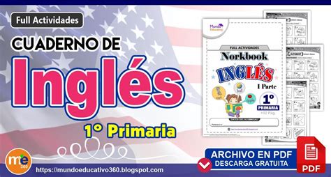 Cuaderno De Ingl S Para Primaria Full Actividades