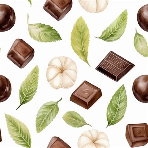 Premium Vector Chocolate Seamless Pattern Vector