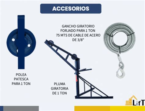 Malacate 1 Tonelada Lift Soluciones