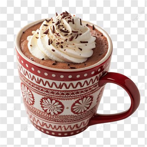 Delicious Winter Hot Cocoa With Whipped Cream In Snowflake Mug Hot Chocolate Christmas Mug