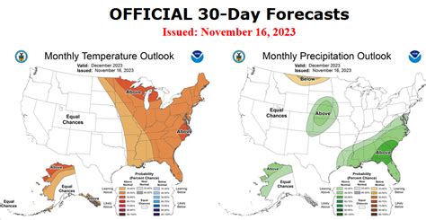 NOAA Updates its December 2023 Weather Outlook on November 30, 2023 ...