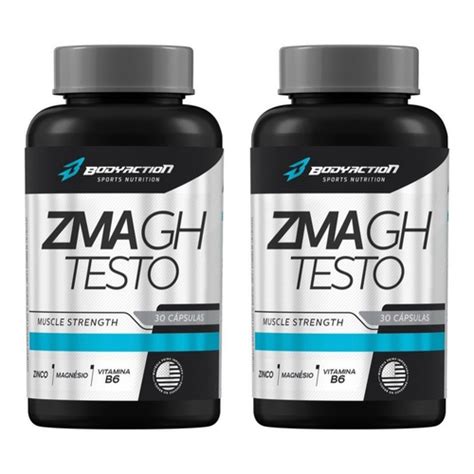 Combo 2x Zma Gh Testo Pro 60 Caps Body Action Submarino